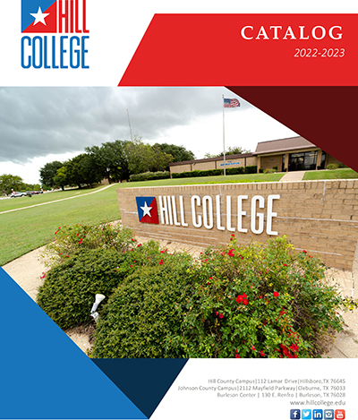 Hill College 2022-2023 catalog image